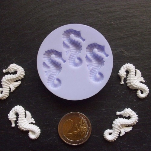 Silikonform seepferdchen 3tlg - silikonform,