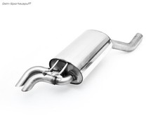 Fox Edelstahl Sportauspuff Mercedes E-Klasse W124 Limo 2x55mm Dieseloptik 45°