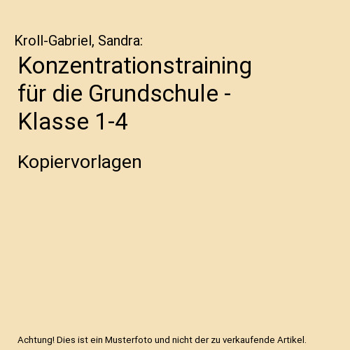 Konzentrationstraining für