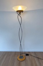 Paul Neuhaus Design Stehleuchte Stehlampe Metall Holz Glas Dimmbar E27 LED