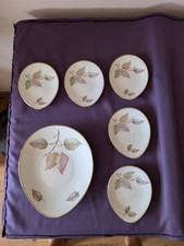 Pralinenteller Anbietschale Bavaria Elfenbein Porzellan 50 60er Vintage Goldrand