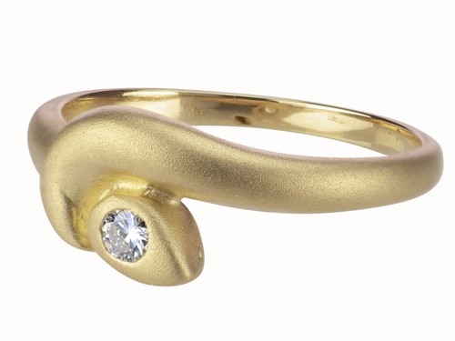 Solitär 750 gelb gold - solitär, 18