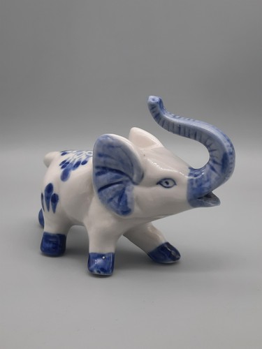 Delfter blau elefant porzellan - blau,