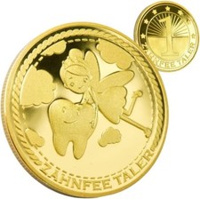 Zahnfee taler goldmünze - zahnfee,