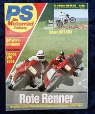 PS 10/1989 BMW K1 Gespann, Honda VFR 750 F, Gilera XRT 600, Ducati 900 SS / 906