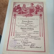 Prüfungszeugnis, Meisterprüfung