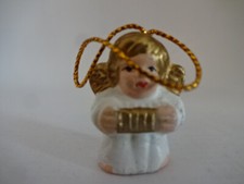 Weihnachts Sammelfigur / Der Engel mit der Zieharmonika - ca 30 mm