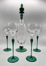 Glasskaraffe mit 4 Gläsern von La Vita