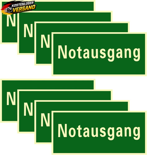 Stück notausgangsschild - 8,