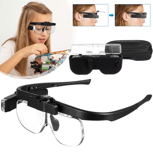 Kopf lupenbrille mit licht led - lupenbrille,