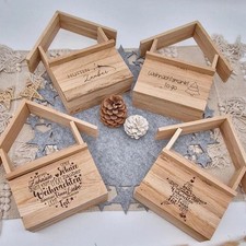 Holzhütte Geschenkverpackung