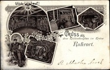 Litho Ruhrort Duisburg im Ruhrgebiet, Kolhenbergbau, Bergwerk,... - 10798224