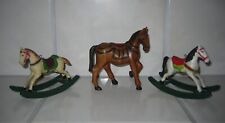 Antike Schaukelpferd Hänger + Pferd / Holzpferd Vintage (Nr.4)