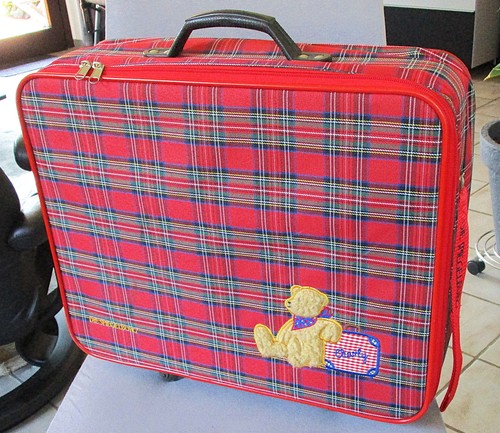 Vintage kinder reisekoffer - kinder, mit
