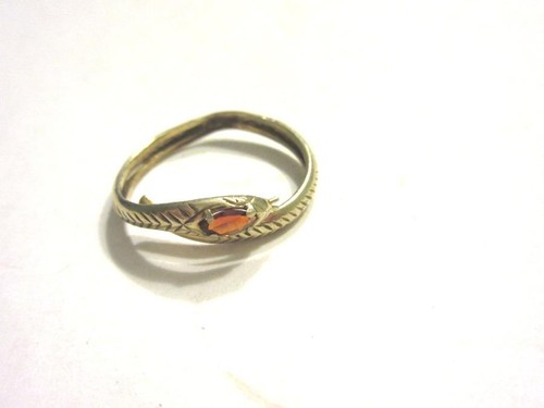 Ring silber gold schlange mit - silber/gold,