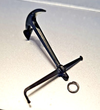 Stock-Anker L: 35mm Ankerbr. 22mm Kunststoff schwarz mit Bef.ring