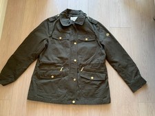 Michael Kors Jacke Übergangsjacke Parka Baumwolle grün Gr. L