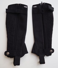 Minichaps Chapsletten Kinder Gr. M Medium Reitletten Mini Chaps ELT schwarz Wald