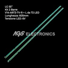 KIT 2 BARRES RUBAN 72 LED-TV