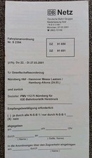 Fahrplananordnung München Hannover Messe Laatzen Hamburg Nürnberg Hbf IGE