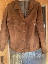 Retro Vintage Lederjacke Echtleder Cognac Braun M Unisex Hochwertig