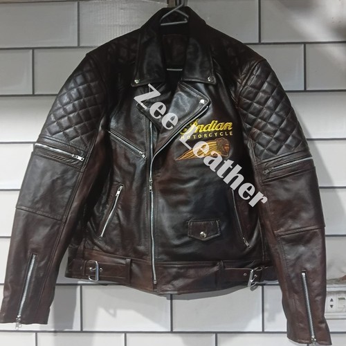 Zee leather motorcycle jacket - zee,
