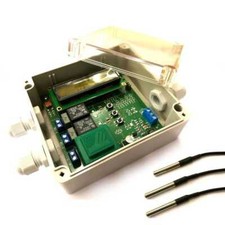 Temperaturdifferenzsteuerung Solar / Heizung IP65 Gehäuse LCD programmierbar