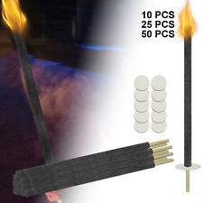 Wachsfackeln 100 Min Fackeln 10-200er Fackel Wachsfackel Pechfackel Fackelfeuer^