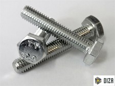 Sechskantschrauben DIN 933 10.9 gal.verzinkt gewinde bis z. Kopf Masch. Schraube
