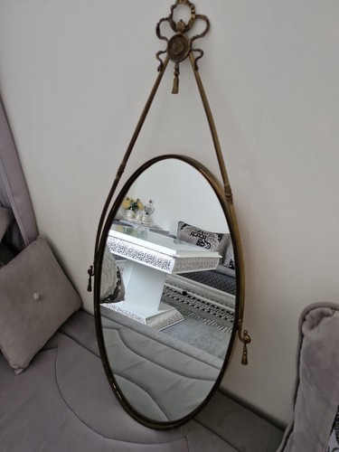 Vintage wandspiegel messing - vintage,