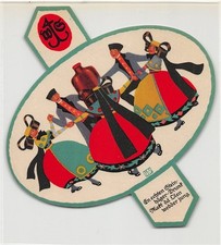 830175) altes Schnaps Etikett der Korn Brennerei Strothmann Minden i.W. 