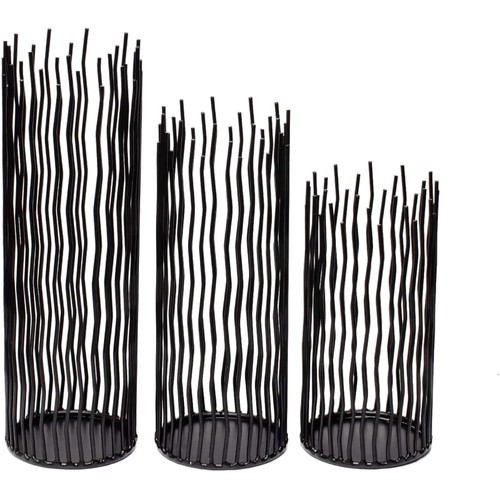 Kerzenhalter set schwarz - kerzenhalter,
