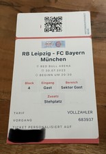 Sammlerticket RB Leipzig - FC Bayern München DFL-SuperCup 30.07.2022 Print@Home