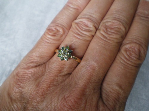 Grüner diamant ring n - diamant, n/o