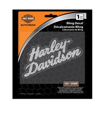 Harley-Davidson Aufkleber "H-D Bling Schriftzug", aus Glitzersteinchen, 15x20cm
