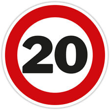 Blechschild  20. Geburtstag