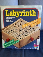 Labyrinth Spiel aus Holz – Geschicklichkeitsspiel – von Beluga Top Zustand