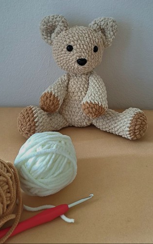 Teddybär amigurium liebevoll - teddybär,amigurium,