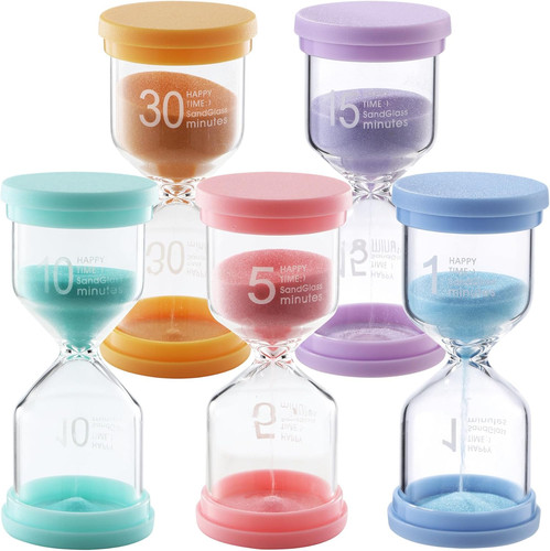 Bunte sanduhren set - set, für