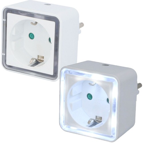 Led nachtlicht steckdose - 2x,