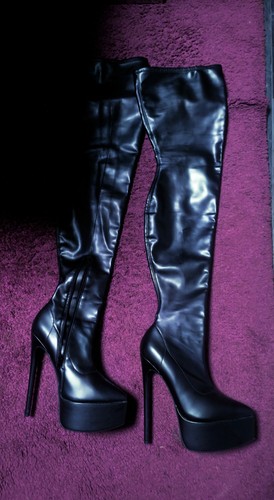 Stiefel schwarz overknee - stiefel, schwarz,overknee