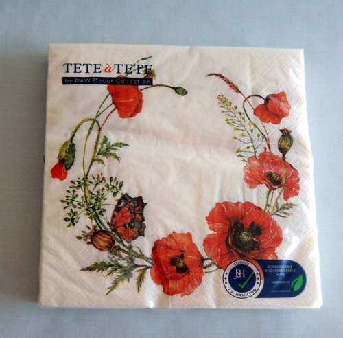 Servietten klatschmohn 1 - 20,
