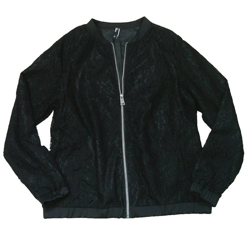 Damen sweatjacke spitzenjacke - sweatjacke,