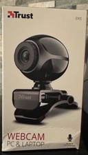 Trust Exis Webcam mit Mikrofon USB Webkamera 480p Camera USB PC Business Schwarz