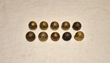 Original WW1 WW2 British Army Argyll & Sutherland Officer 19mm Buttons x10