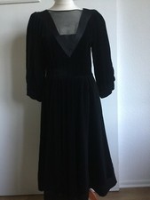 Louis Feraud Paris Samt Kleid Gr. 38 Haute Couture True Vintage 70er Designer