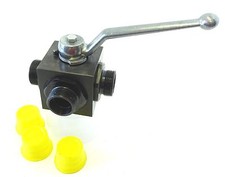 Kugelhahn RÖTELMANN 3-Wege Absperrhahn Hydraulik ST/POM-N PN400 DN16 L M26x1,5