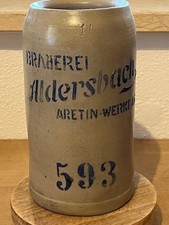 1 l Bierkrug Krug Masskrug Bier Brauerei Aldersbach Aretin Werke AG.