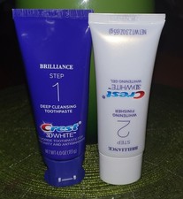 ♥ CREST 3D WHITE BRILLIANCE TÄGLICHE AUFHELLUNG IN 2 SCHRITTEN BLEACHING SET ♥