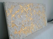 Abstraktes Bild, Unikat, weiß